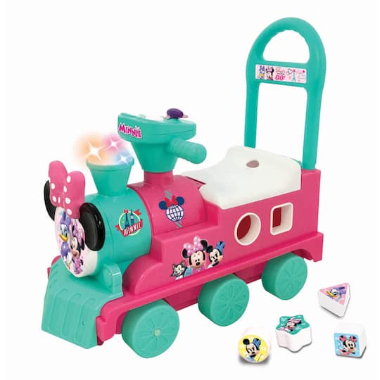 Kiddieland Disney Minnie Mouse Play N' Sort Activity Train Ride-On Ride-On Car, One Size, Multiple Colors